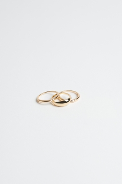 Ring Gold Domed 3-Piece